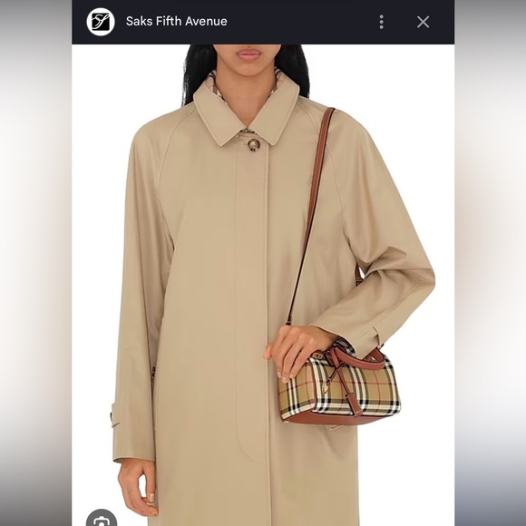 Burberry Beige and Brown Check Crossbody Bria Bowling Bag SM - Picture 16 of 16